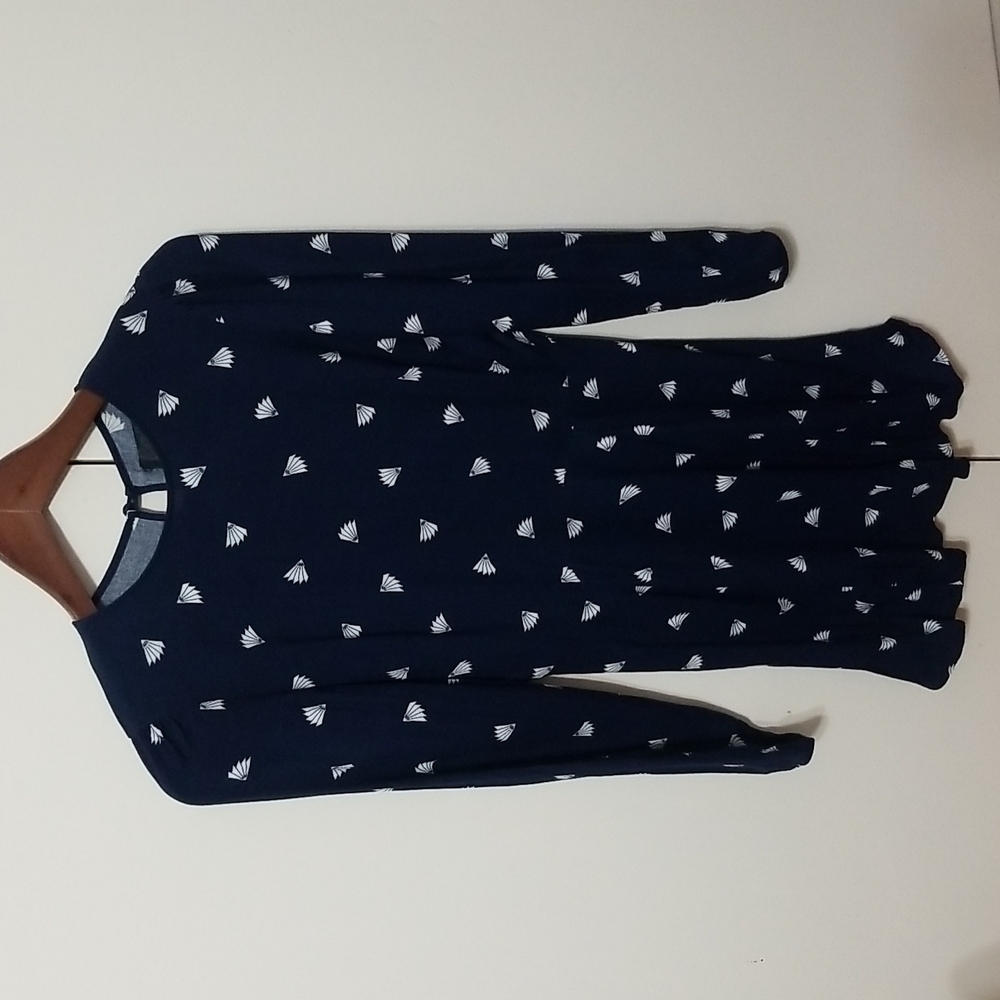 REFORMATION Navy Mini Dress with Fans